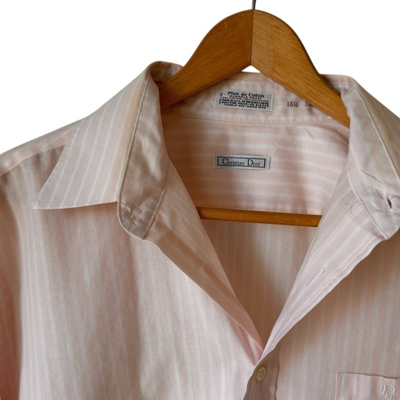 Christian Dior Men's Stipe Button Down Shirt - Picture 11 of 15